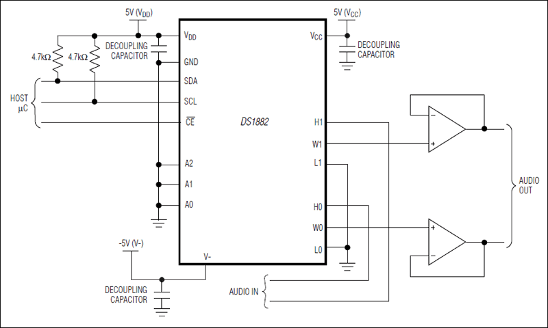 DS1882：典型工作电路