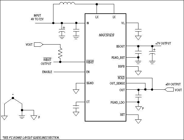 MAX5092、MAX5093：典型工作电路