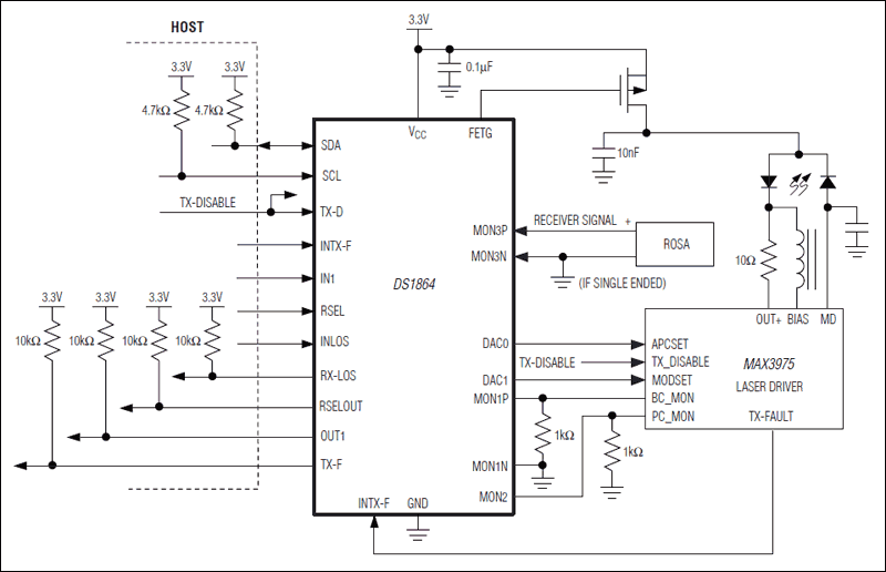 DS1864：典型工作电路