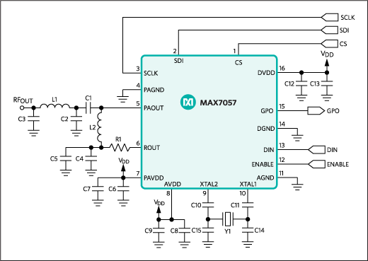 MAX7057：典型应用电路