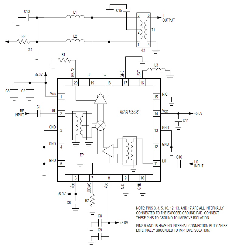 MAX19996：典型应用电路