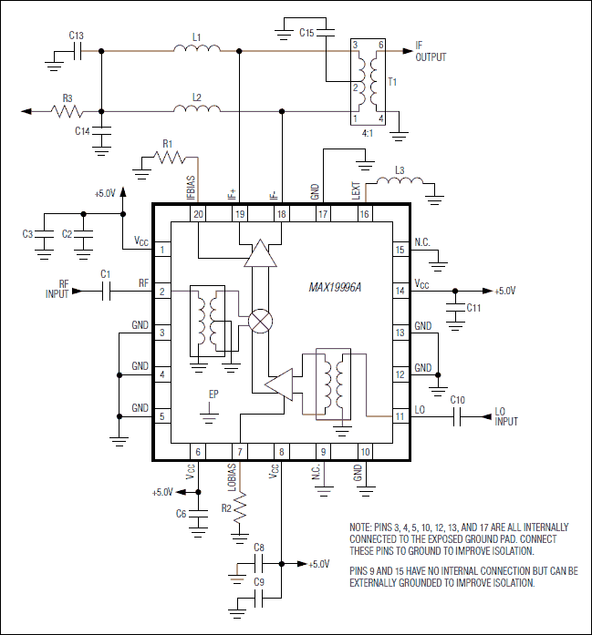 MAX19996A：典型应用电路