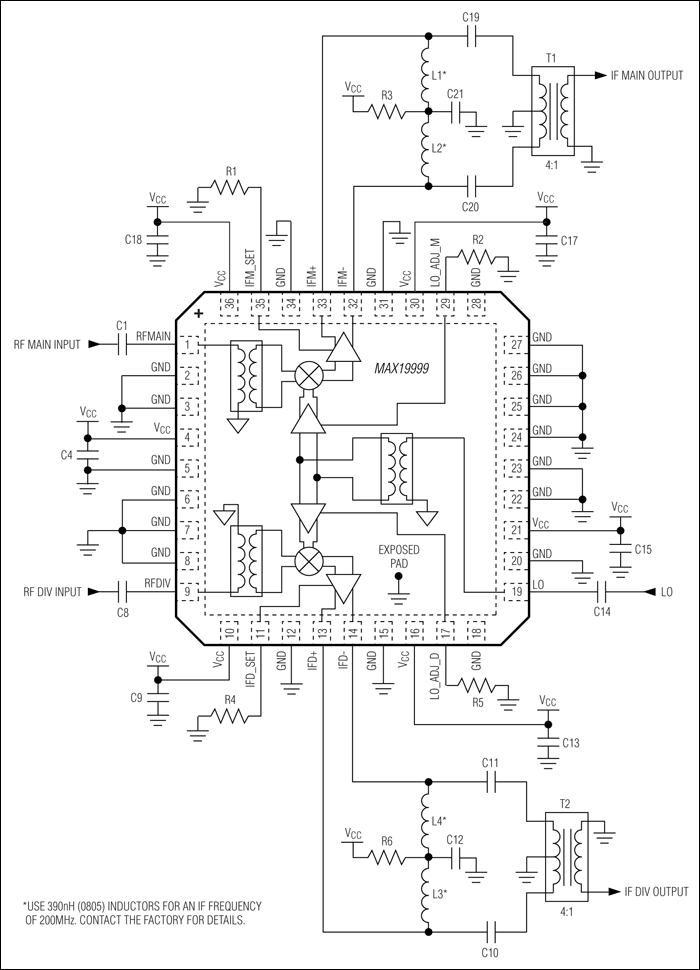 MAX19999：典型应用电路