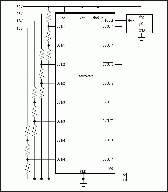 MAX16063：典型工作电路