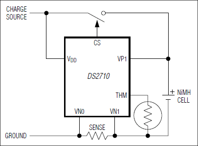 DS2710：典型工作电路