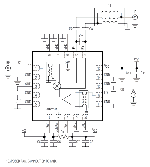 MAX2051：典型应用电路