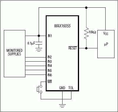 MAX16055：典型应用电路