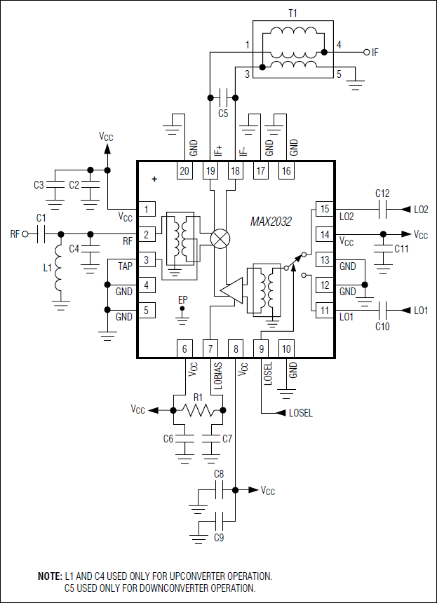 MAX2032：典型应用电路