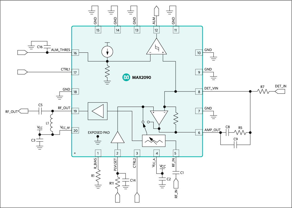 MAX2090: Typical Application Circuit