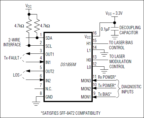 DS1856M: Typical Operating Circuit