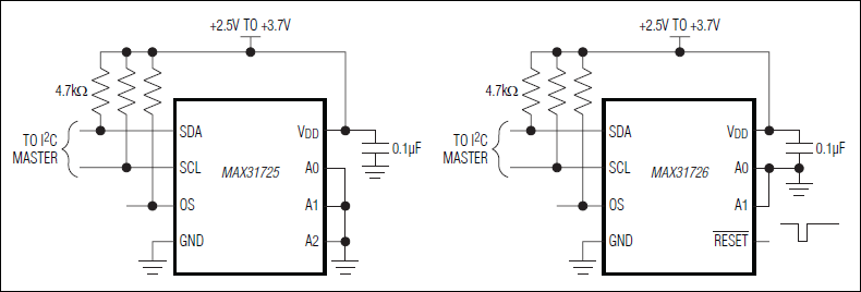 MAX31725: Typical Application Circuits