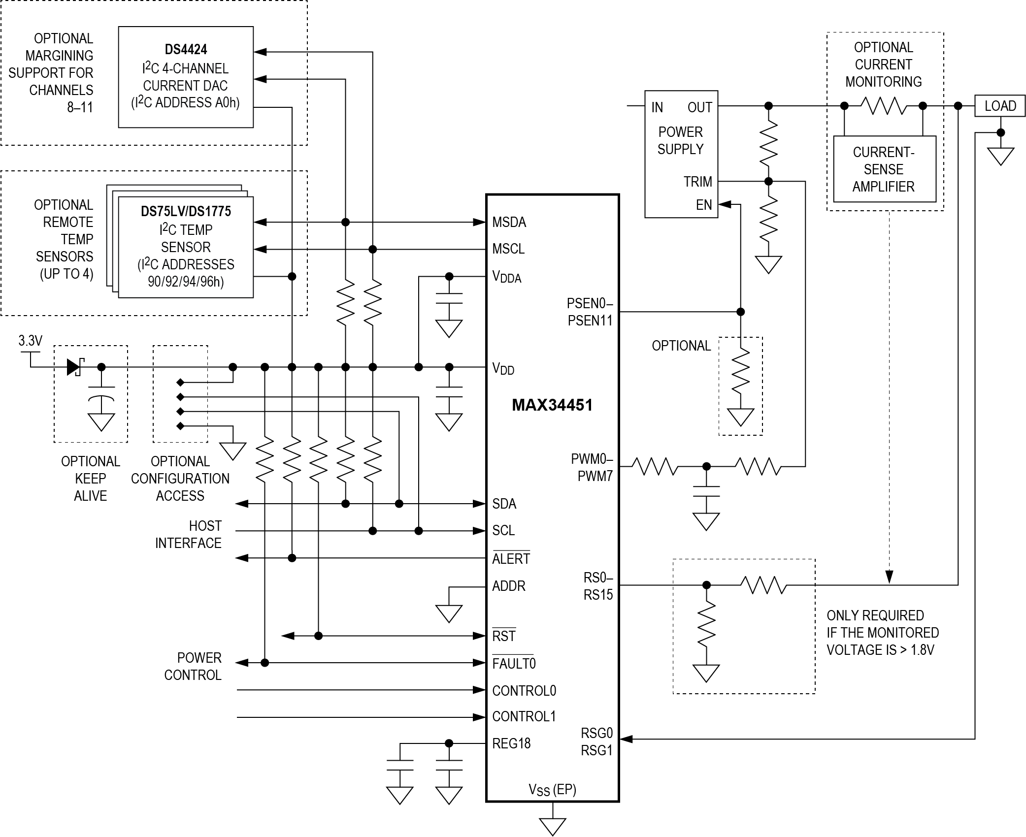 MAX34451: Typical Operating Circuit