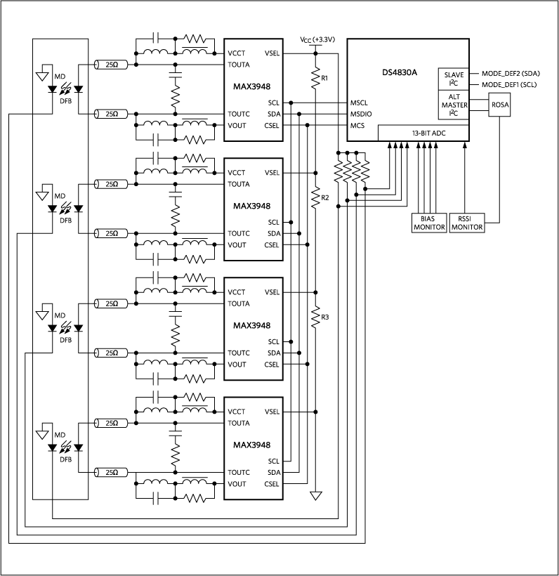 DS4830A: Typical Operating Circuit