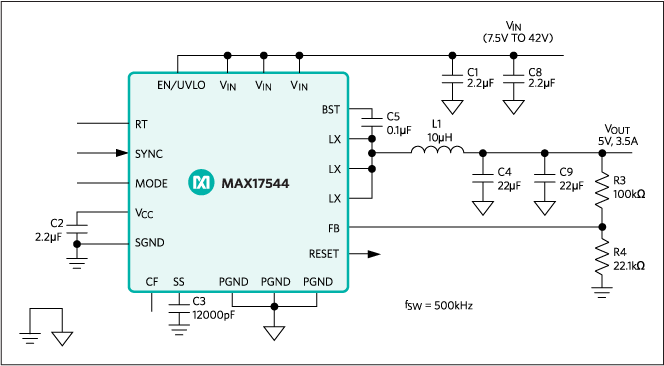 MAX17544: Typical Application Circuit