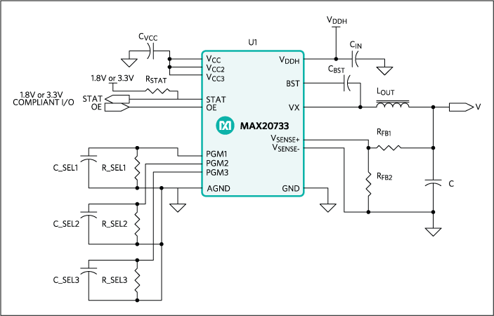 MAX20733: Typical Application Circuit