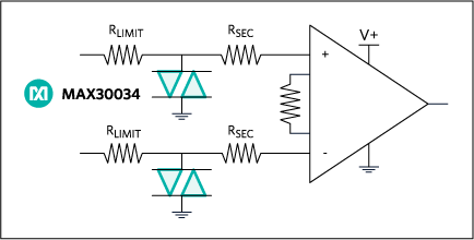 MAX30031, MAX30032, MAX30033, MAX30034: Typical Application Circuit