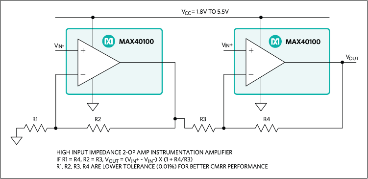 MAX40100: Typical Application Circuit