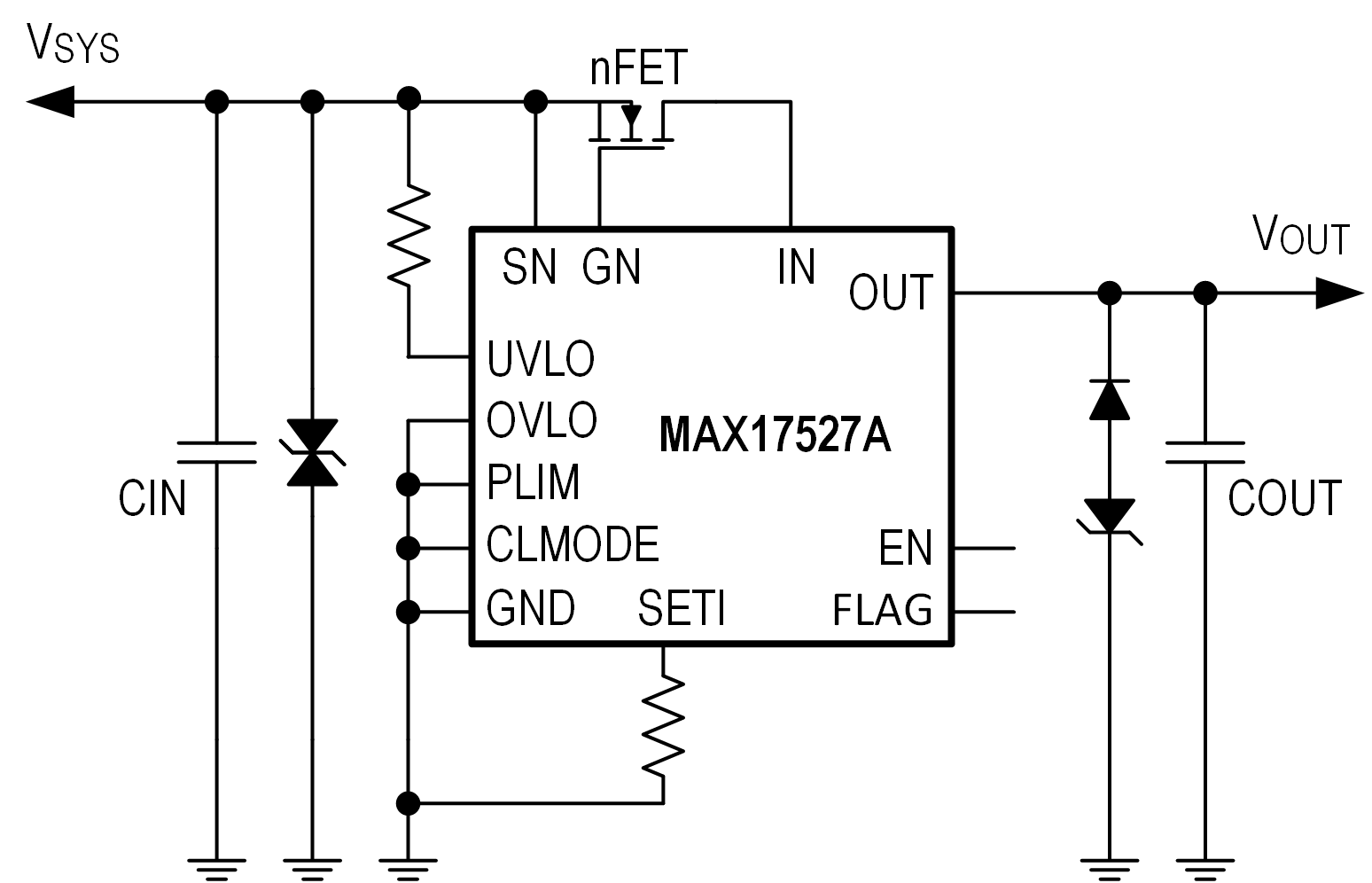 MAX17527A Simplified Application Diagram