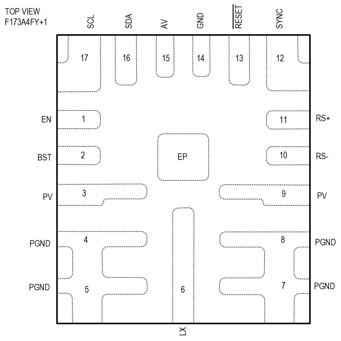 MAX20499C-MAX20499C Pin Configuration