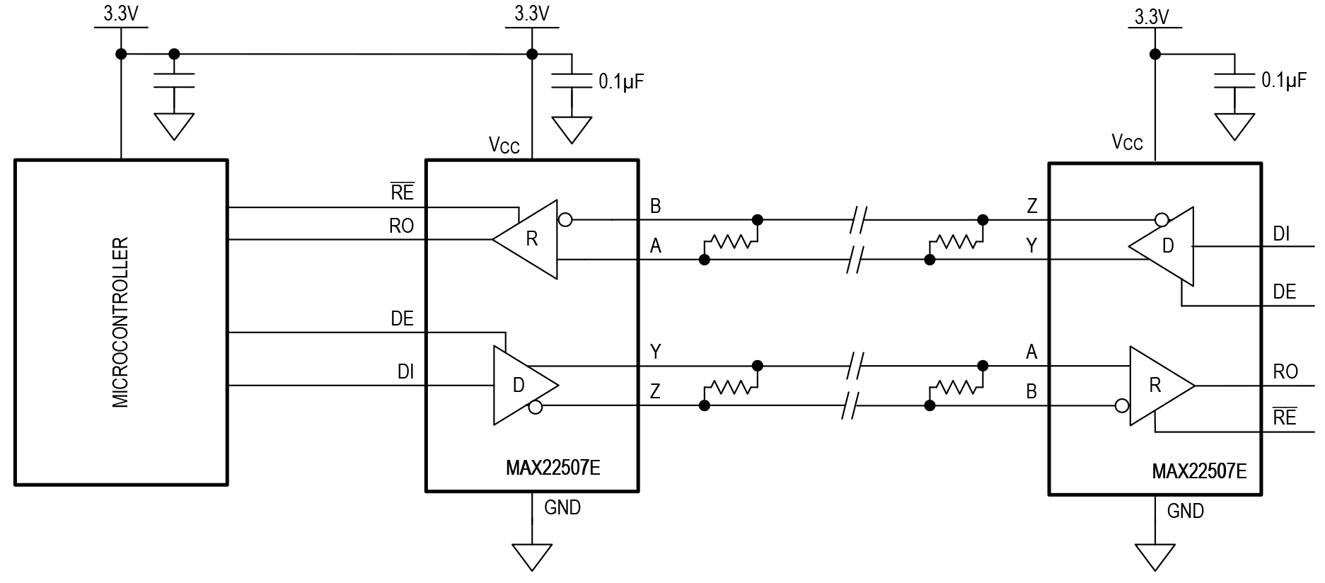 MAX22507E Application Diagram