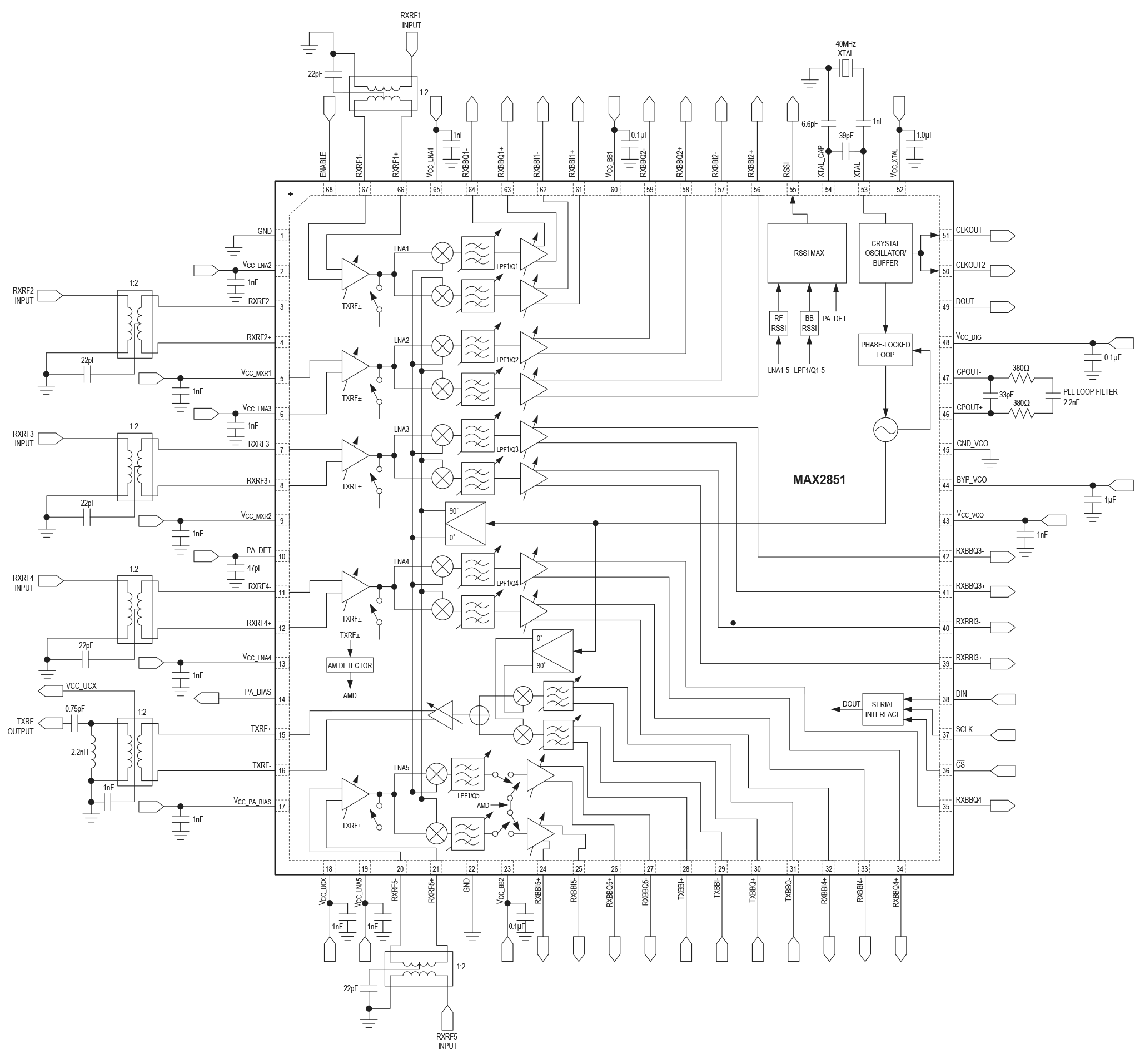 MAX2851 Circuit Diagram