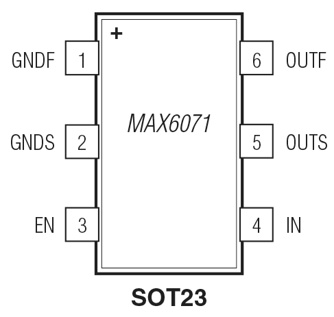 MAX6071 Pin Configuration