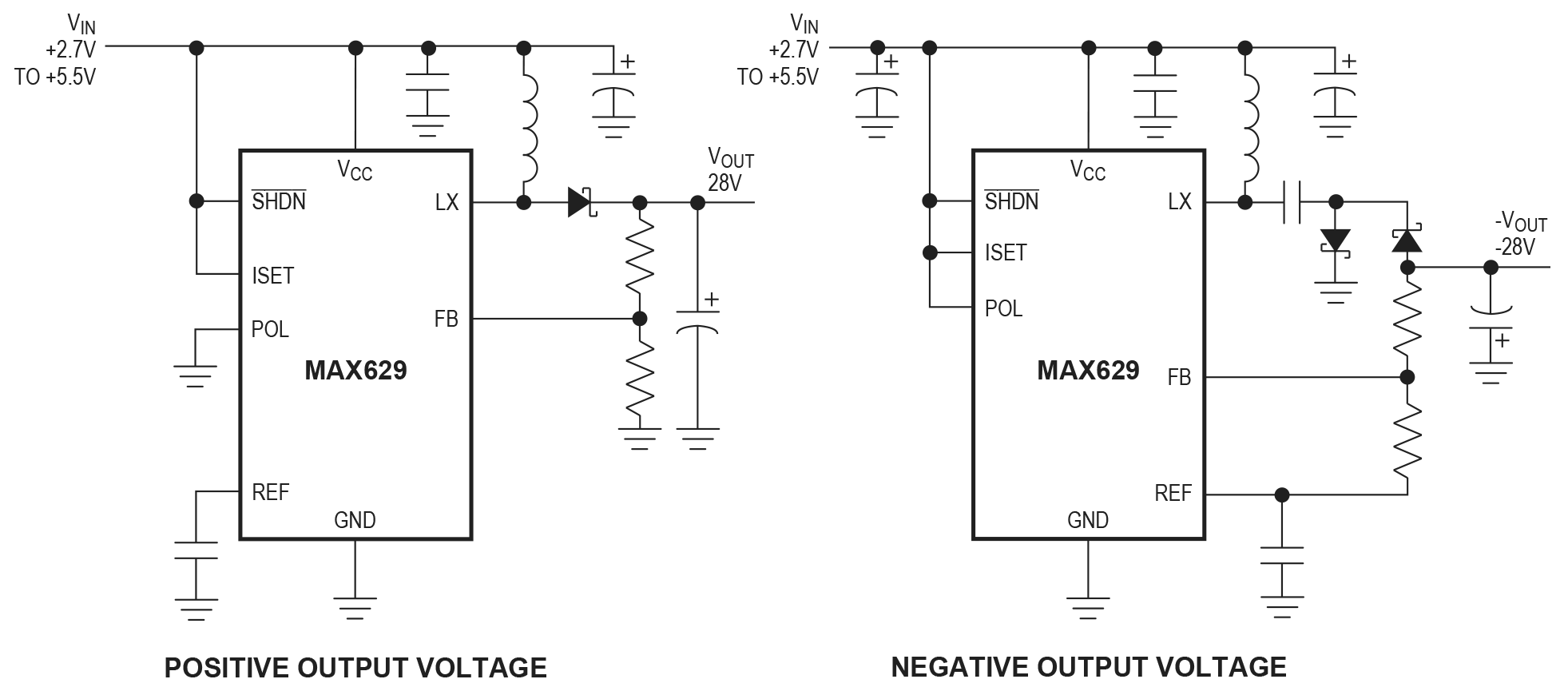 MAX629 Circuit Diagram