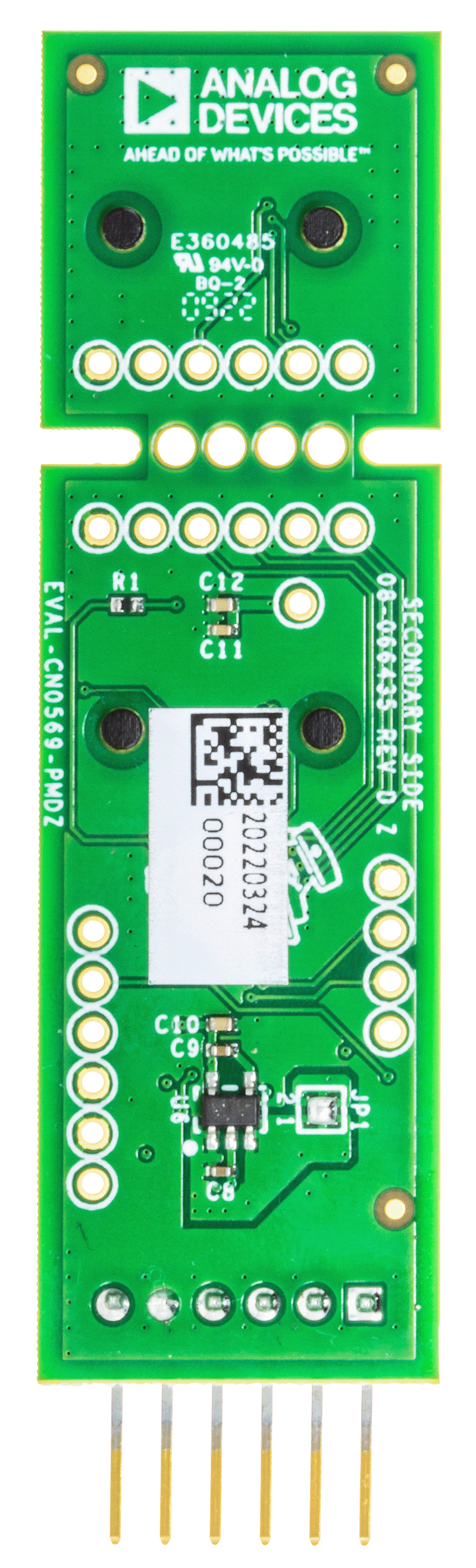 EVAL-CN0569-PMDZ Evaluation Board - Bottom View