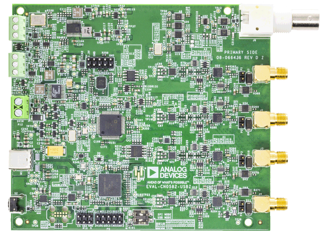 EVAL-CN0582-USBZ - Top View