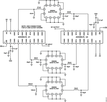 IF Band-Pass Filter Bank Switching Network