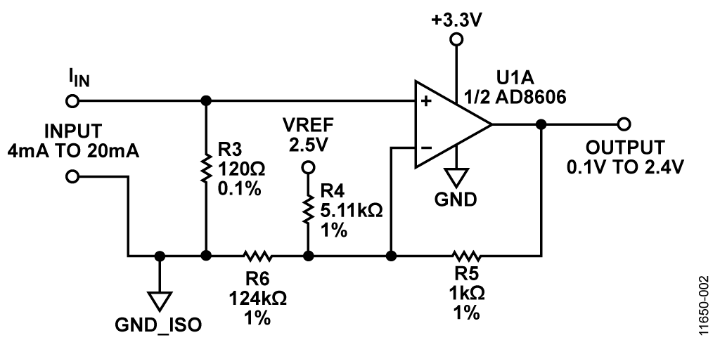 Current-to-Voltage Converter and Level Shifting Circuit