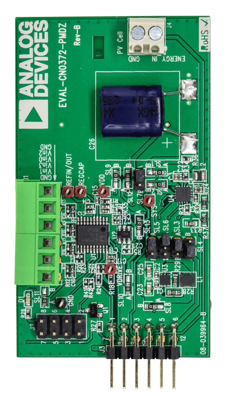 EVAL-CN0372-PMDZ Evaluation Board - Top View