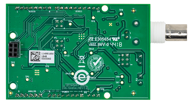 EVAL-CN0411-ARDZ Evaluation Board - Bottom View