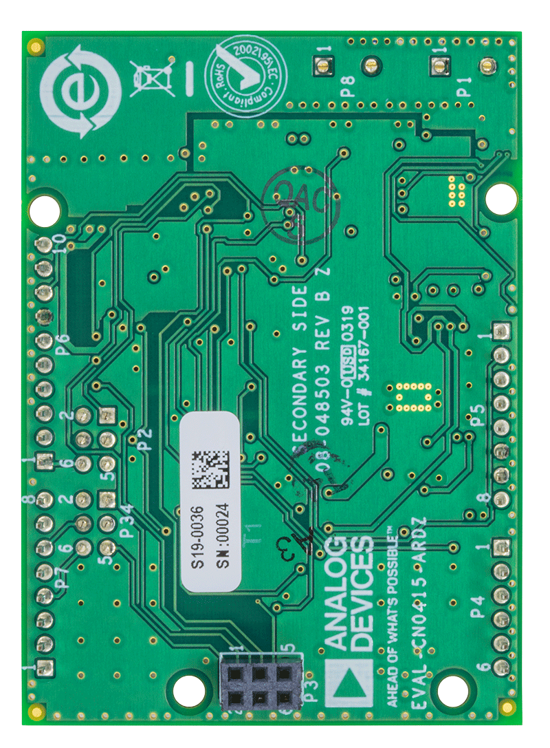 EVAL-CN0415-ARDZ Evaluation Board - Bottom View