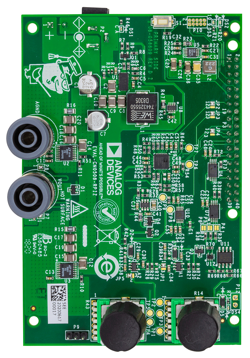 EVAL-CN0508-RPIZ Evaluation Board - Top View