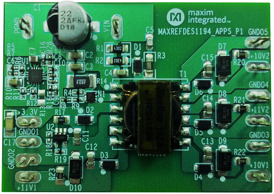 Figure 1. MAXREFDES1194 hardware.