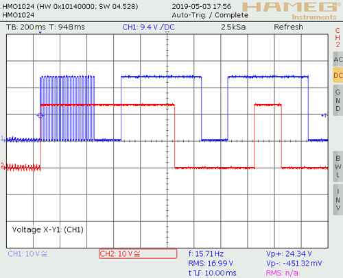 Figure 10. C/Q and DO toggling with MCU/Reset.