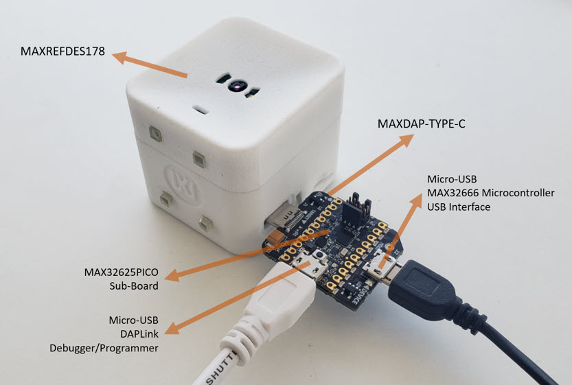 MAXREFDES178 and MAXDAP-Type-C connection