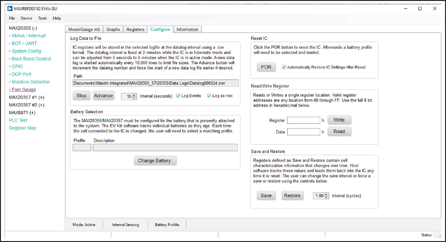 Configure Tab