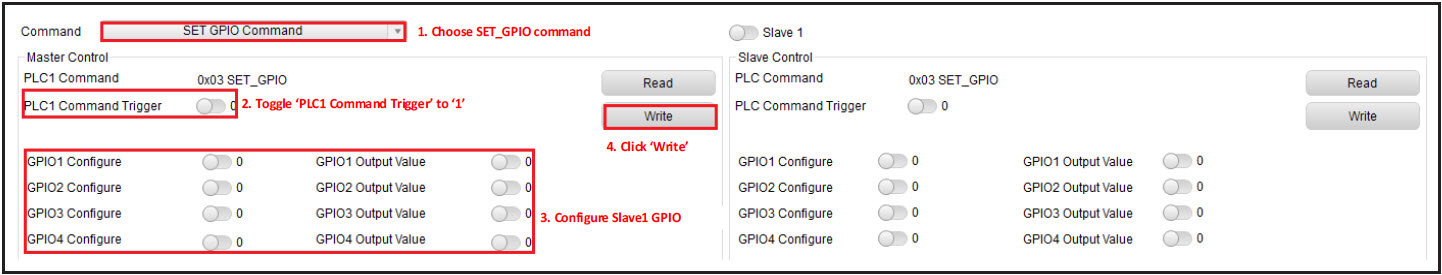 MAX20355/57 PLC Test, MAX20355 Sends SET_GPIB Command to MAX20357_1