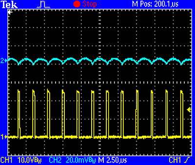 Figure 3. Output ripple at 0mA load