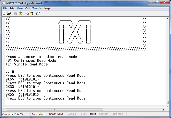 Test outputs.