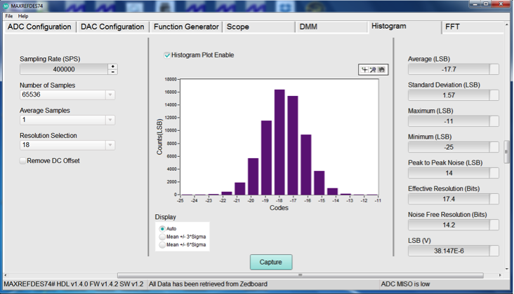 Figure 6. Histogram tab.