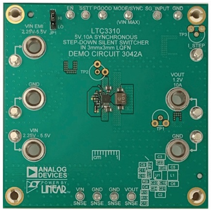 Figure 7. The tiny LTC3310S footprint enables POL placement.