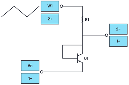 Figure 5. PNP emitter-base reverse breakdown configuration.