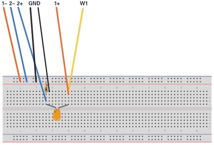 Figure 3. Step 1 setup to measure Cm.