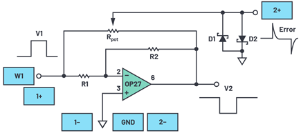 Figure 2. Measuring settling time using a false summing node.