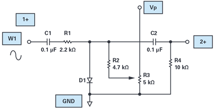 Figure 21. Connection diagram for variable attenuator.