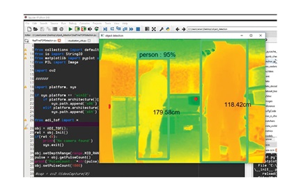 Figure 20. VGA depth sensing streaming to PC via USB.