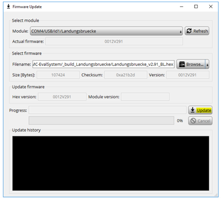 Figure 9. TMCL-IDE Update image file.